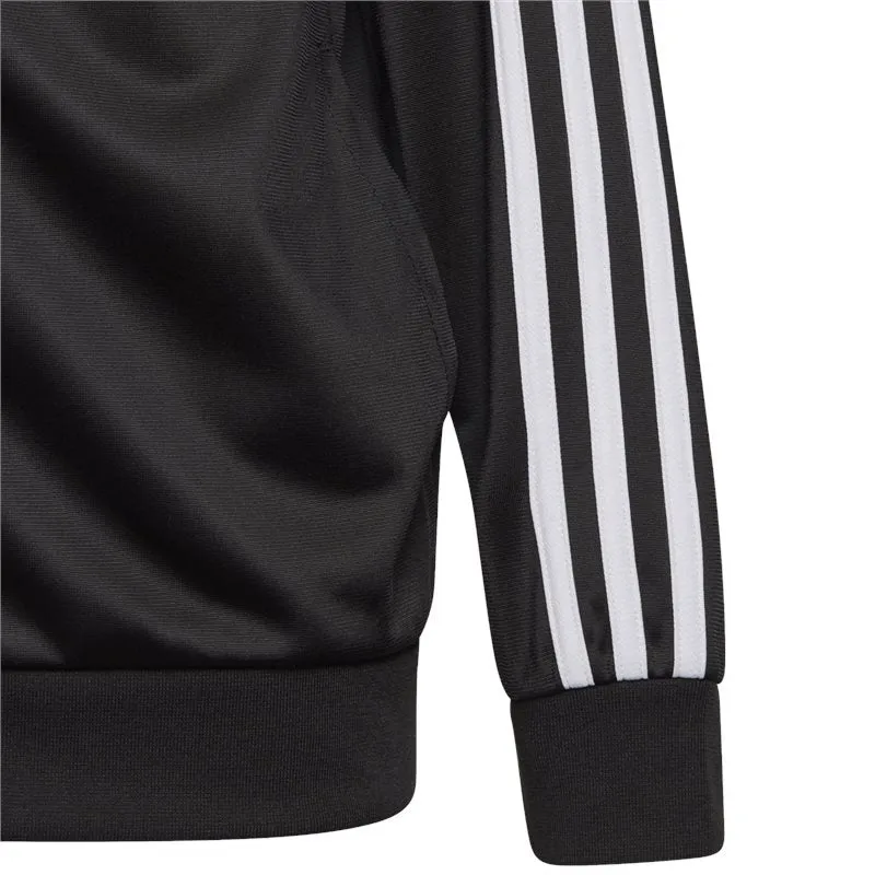 adidas 3 Stripes Team Tracksuit - Boys - Black/White
