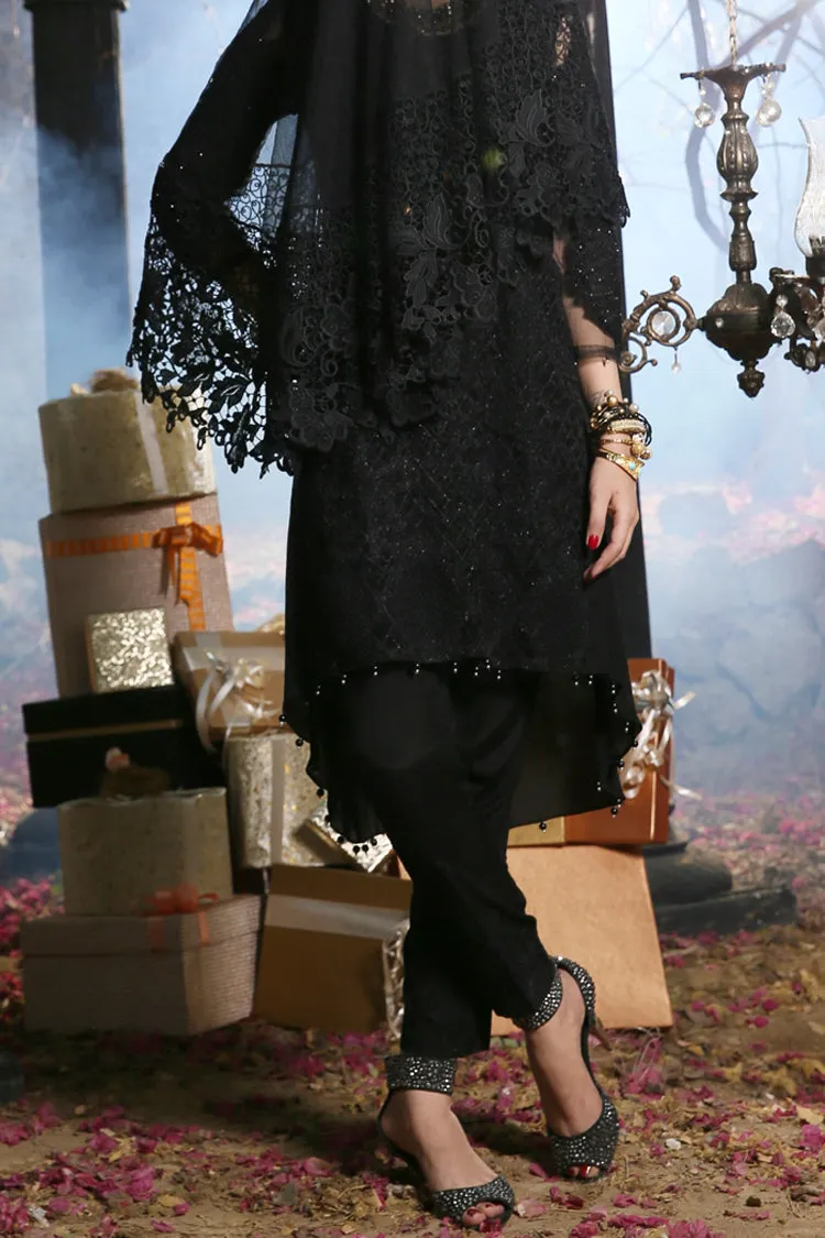 Black 2 Piece Formal Stitched - AL-LS-175