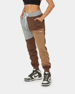 DOPE Panel Track Pants Brown/Grey