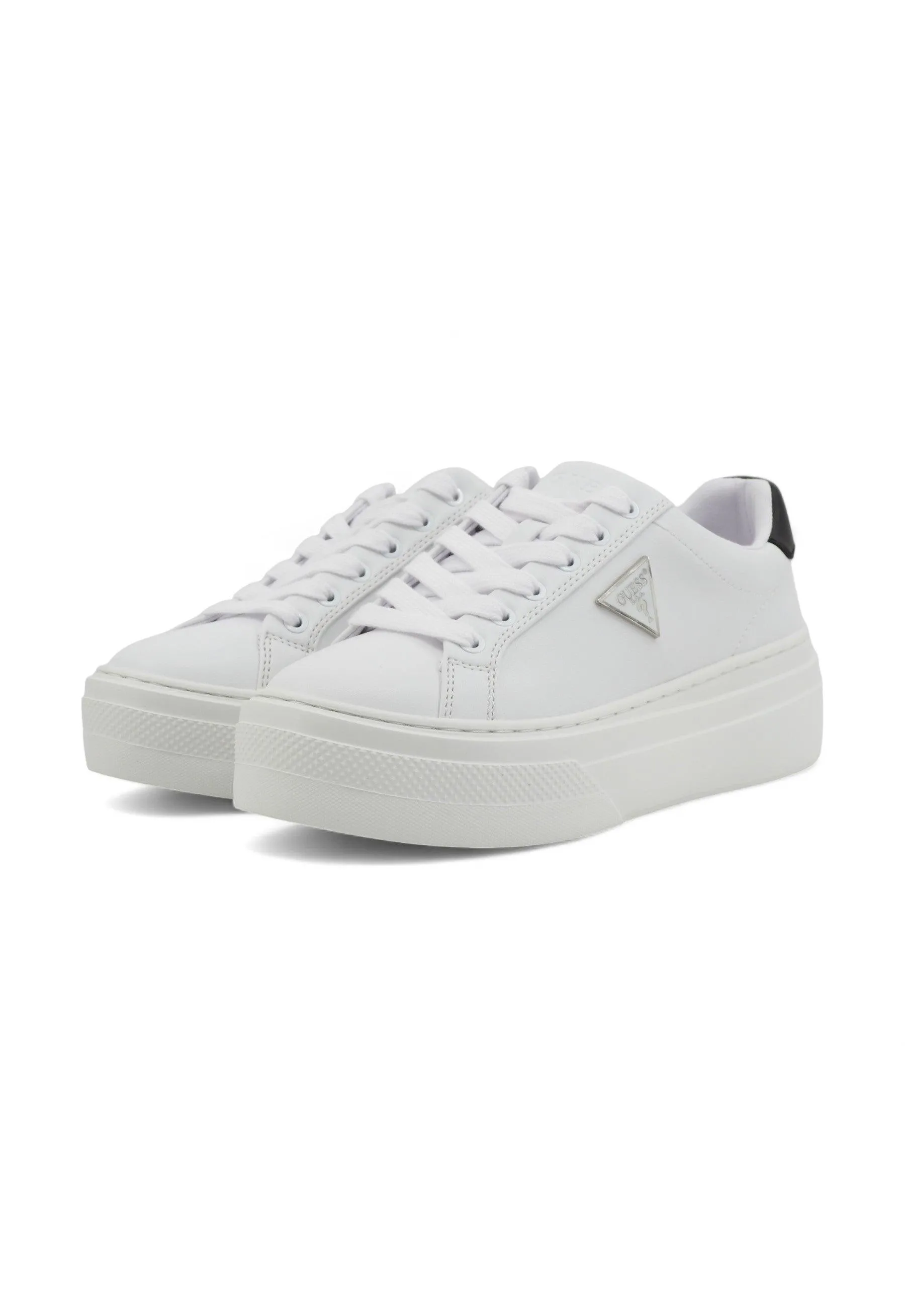 GUESS Sneaker Donna White Black FLGAMAELE12
