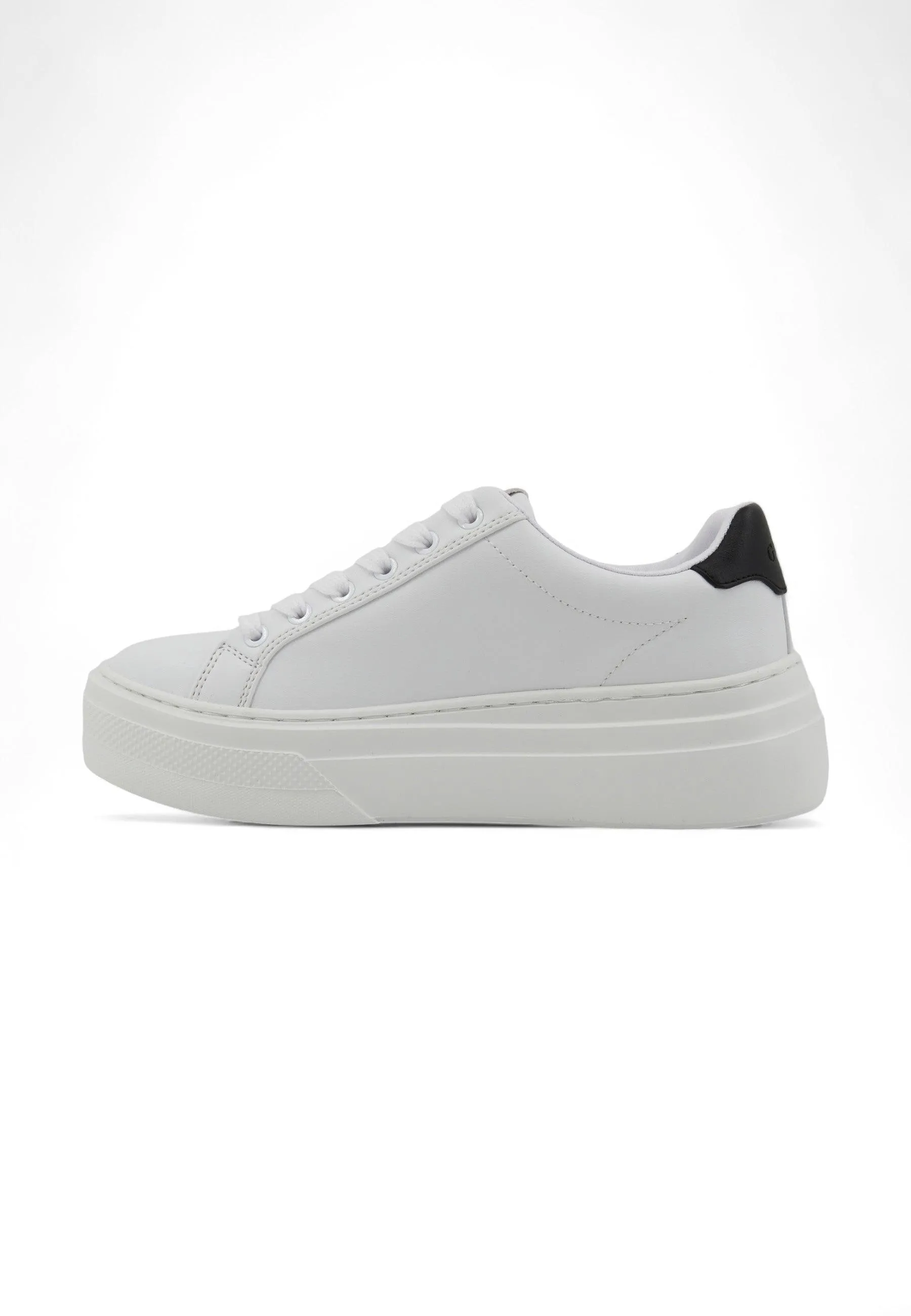 GUESS Sneaker Donna White Black FLGAMAELE12