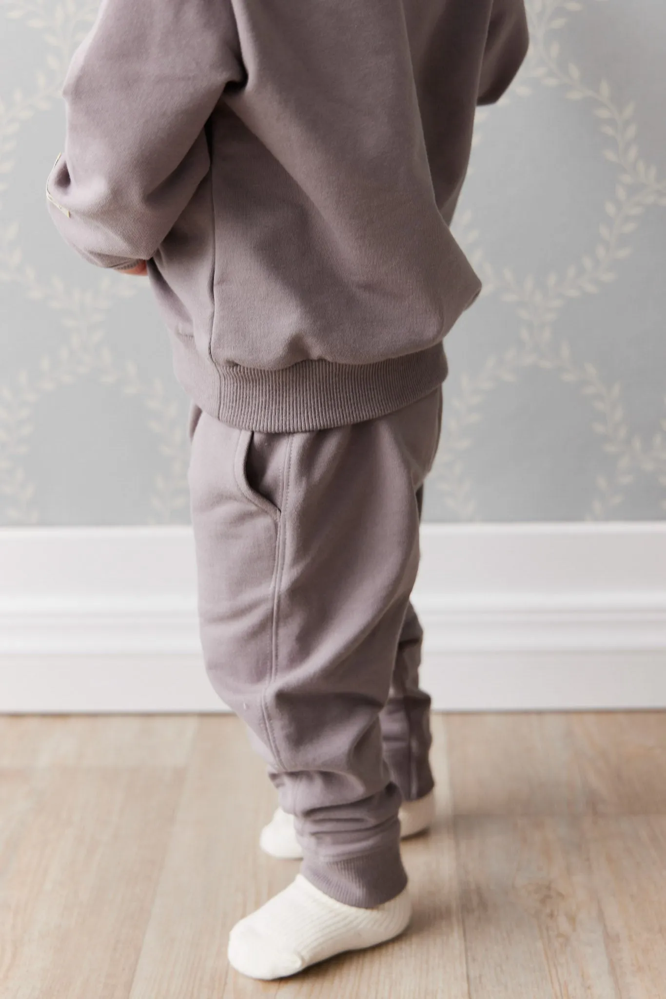 Organic Cotton Jalen Track Pant - Cobblestone