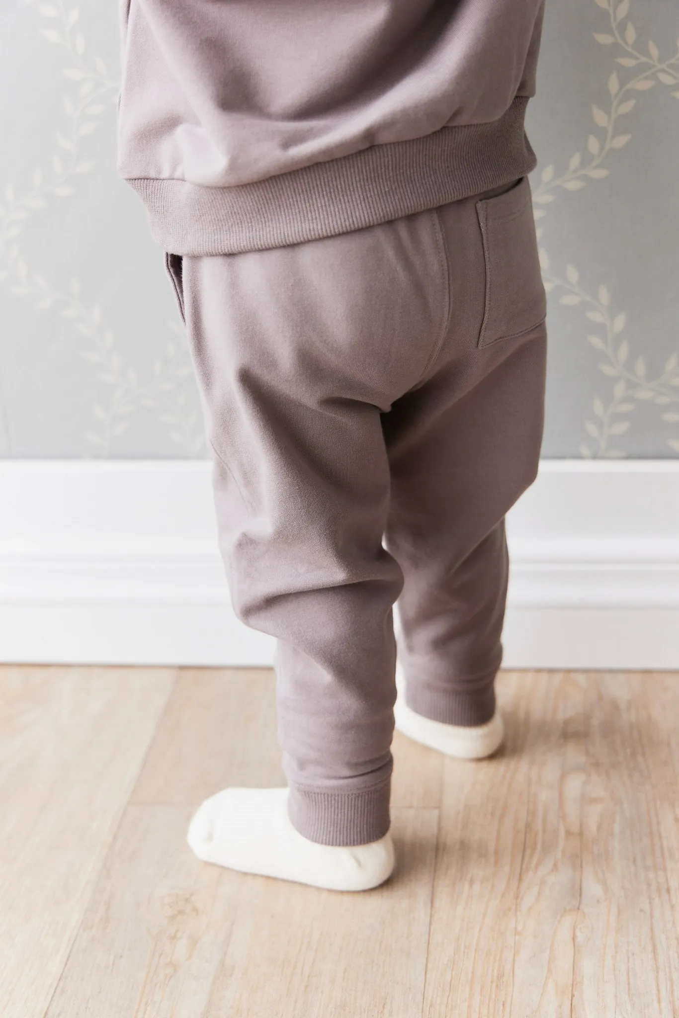 Organic Cotton Jalen Track Pant - Cobblestone