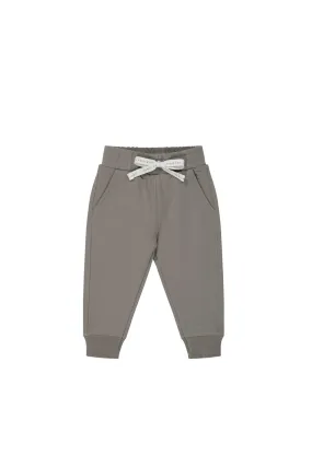 Organic Cotton Jalen Track Pant - Cobblestone