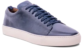 Paisely - Navy Hand Painted