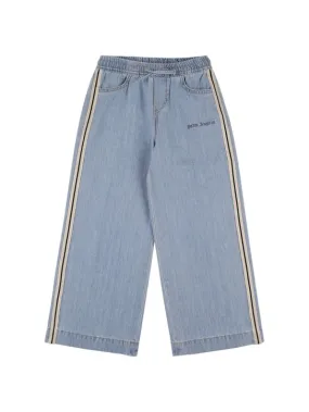 Palm Angels   PA Chambray cotton track pants 