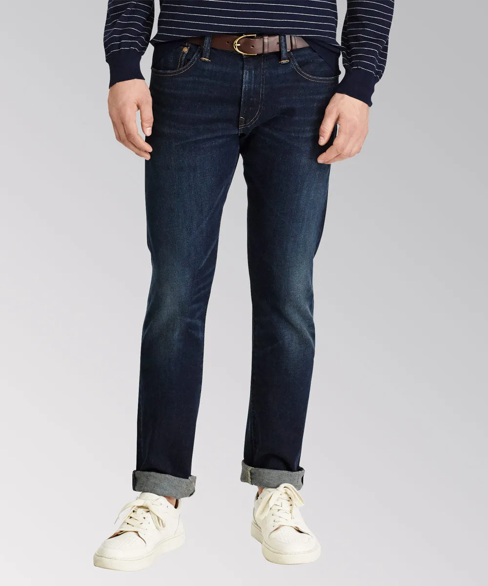 Polo Ralph Lauren Dark Wash Stretch Five-Pocket Jeans