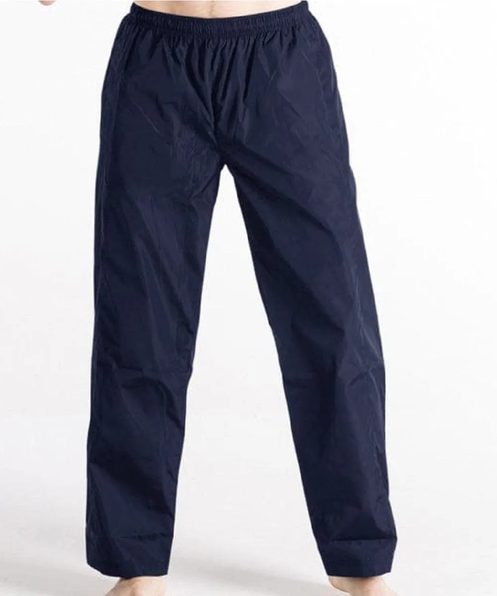 Tall Men's Poly Track Pant, Zip Bottom - BLACK and NAVY - FINAL SALE